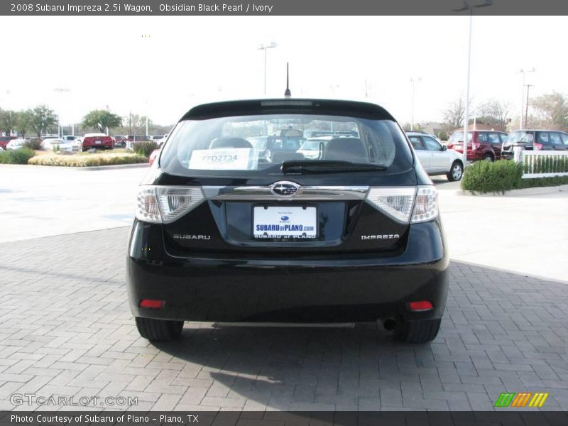 Obsidian Black Pearl / Ivory 2008 Subaru Impreza 2.5i Wagon