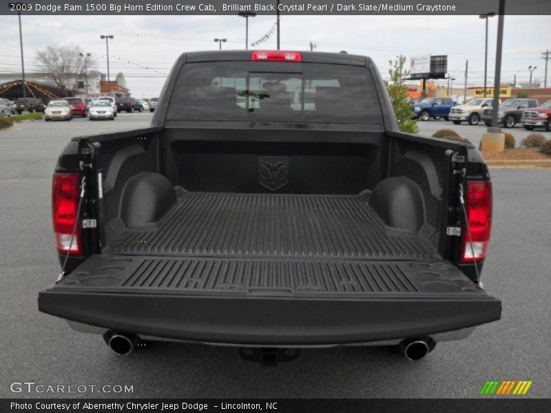 Brilliant Black Crystal Pearl / Dark Slate/Medium Graystone 2009 Dodge Ram 1500 Big Horn Edition Crew Cab