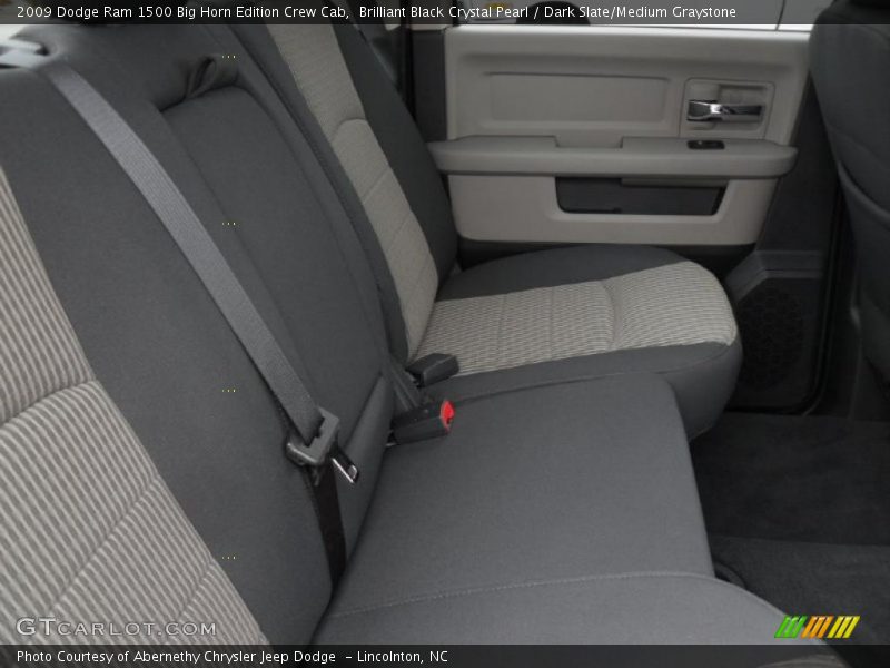 Brilliant Black Crystal Pearl / Dark Slate/Medium Graystone 2009 Dodge Ram 1500 Big Horn Edition Crew Cab