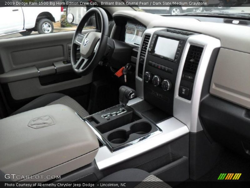 Brilliant Black Crystal Pearl / Dark Slate/Medium Graystone 2009 Dodge Ram 1500 Big Horn Edition Crew Cab