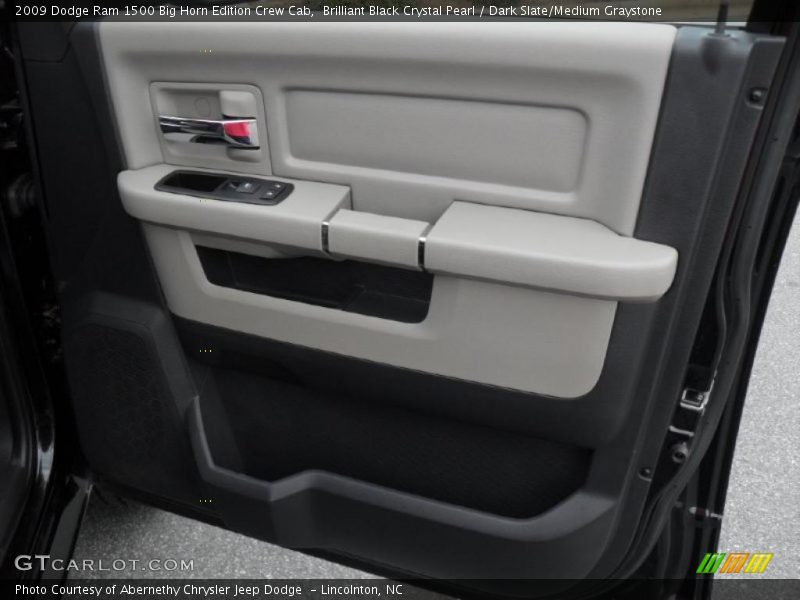 Brilliant Black Crystal Pearl / Dark Slate/Medium Graystone 2009 Dodge Ram 1500 Big Horn Edition Crew Cab