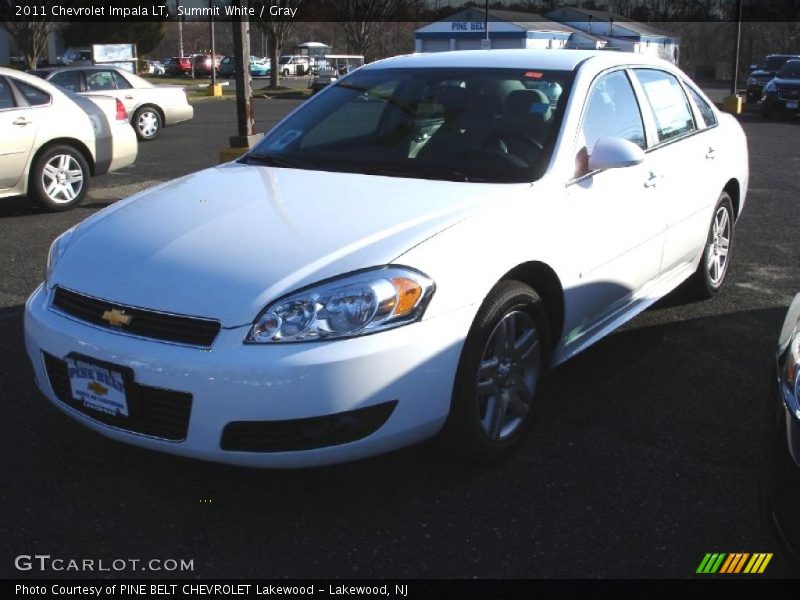 Summit White / Gray 2011 Chevrolet Impala LT