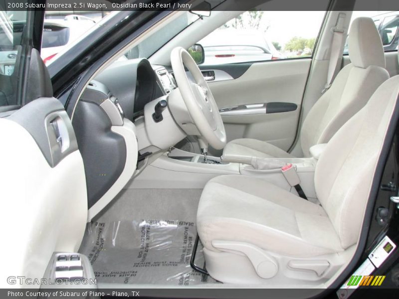 Obsidian Black Pearl / Ivory 2008 Subaru Impreza 2.5i Wagon