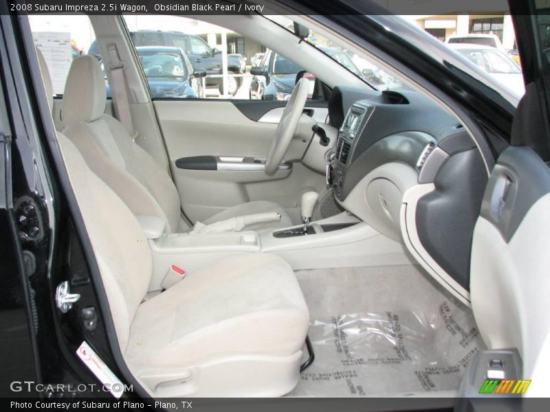 Obsidian Black Pearl / Ivory 2008 Subaru Impreza 2.5i Wagon
