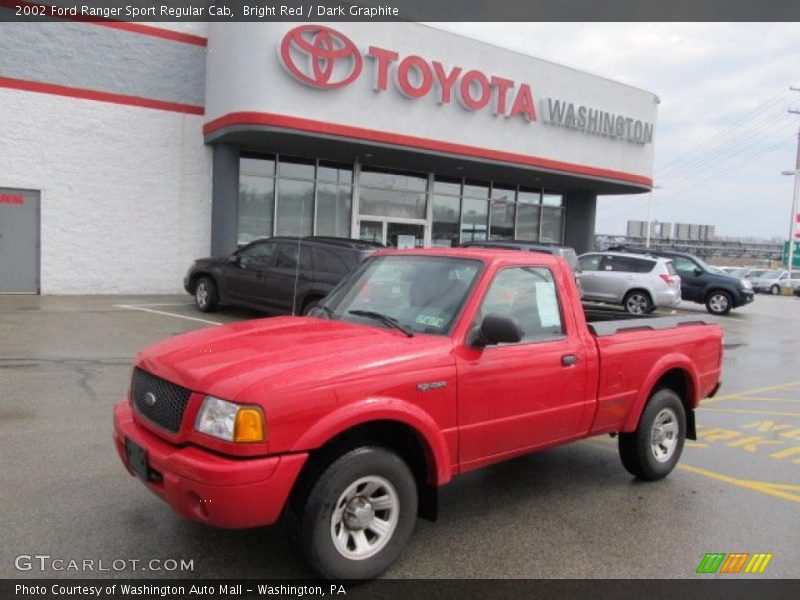 Bright Red / Dark Graphite 2002 Ford Ranger Sport Regular Cab