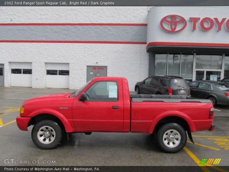 Bright Red / Dark Graphite 2002 Ford Ranger Sport Regular Cab