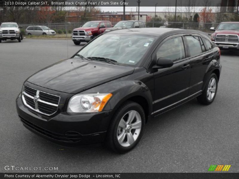 Brilliant Black Crystal Pearl / Dark Slate Gray 2010 Dodge Caliber SXT