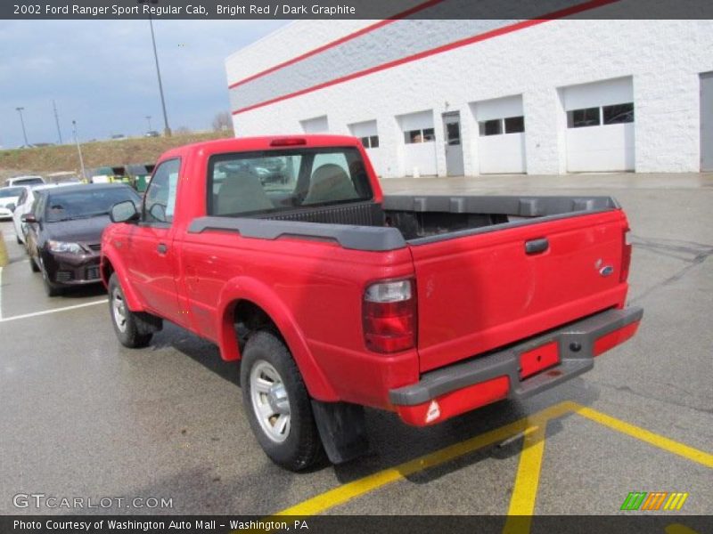 Bright Red / Dark Graphite 2002 Ford Ranger Sport Regular Cab