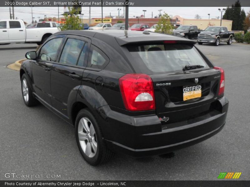 Brilliant Black Crystal Pearl / Dark Slate Gray 2010 Dodge Caliber SXT