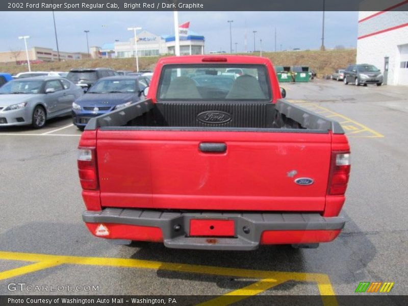 Bright Red / Dark Graphite 2002 Ford Ranger Sport Regular Cab
