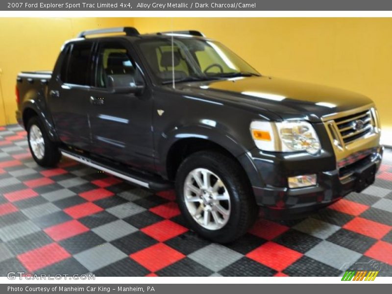 Alloy Grey Metallic / Dark Charcoal/Camel 2007 Ford Explorer Sport Trac Limited 4x4