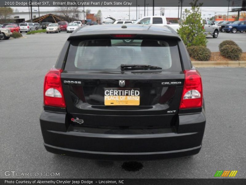 Brilliant Black Crystal Pearl / Dark Slate Gray 2010 Dodge Caliber SXT