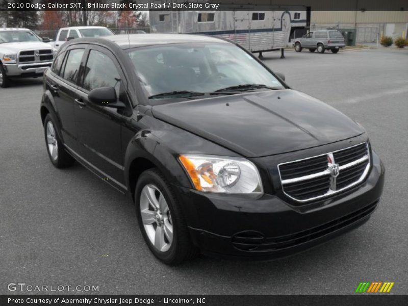 Brilliant Black Crystal Pearl / Dark Slate Gray 2010 Dodge Caliber SXT