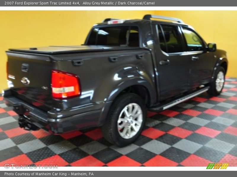 Alloy Grey Metallic / Dark Charcoal/Camel 2007 Ford Explorer Sport Trac Limited 4x4