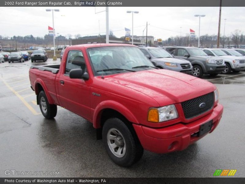 Bright Red / Dark Graphite 2002 Ford Ranger Sport Regular Cab