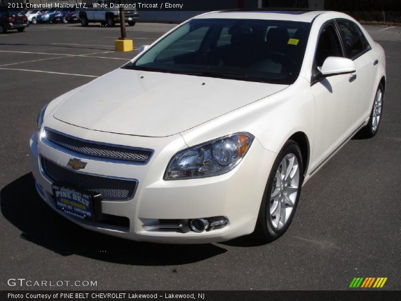 White Diamond Tricoat / Ebony 2011 Chevrolet Malibu LTZ