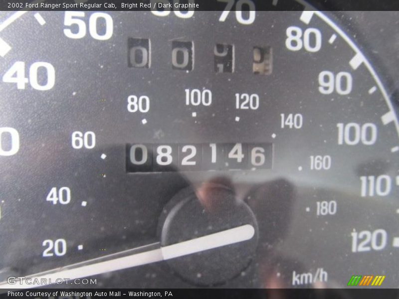 Bright Red / Dark Graphite 2002 Ford Ranger Sport Regular Cab