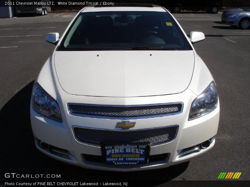White Diamond Tricoat / Ebony 2011 Chevrolet Malibu LTZ