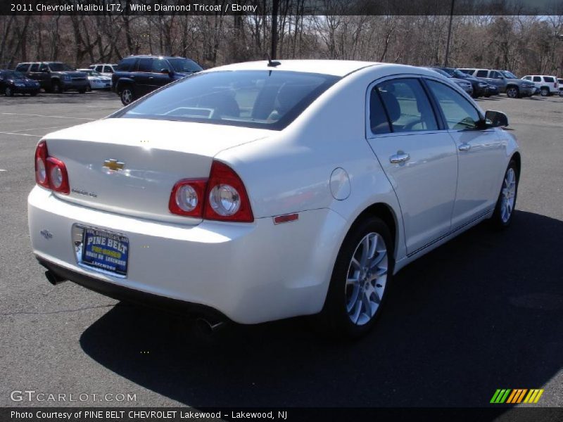 White Diamond Tricoat / Ebony 2011 Chevrolet Malibu LTZ