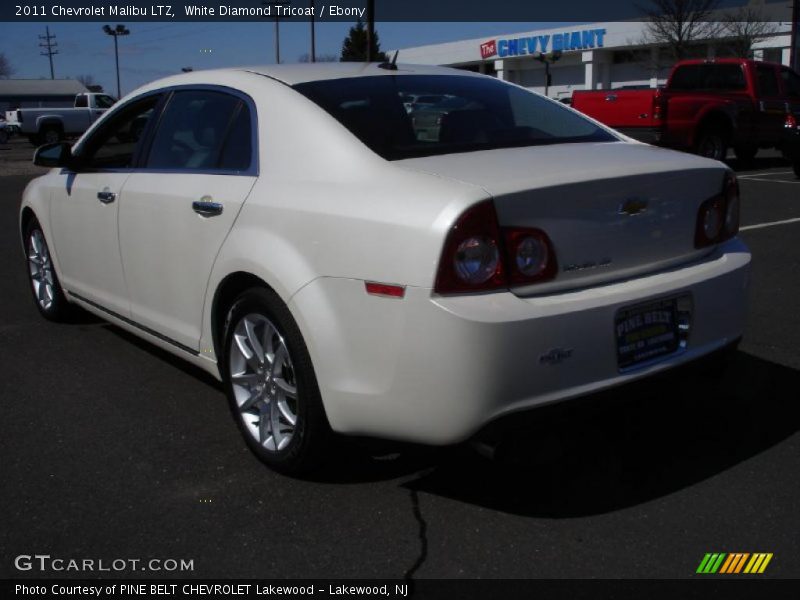 White Diamond Tricoat / Ebony 2011 Chevrolet Malibu LTZ