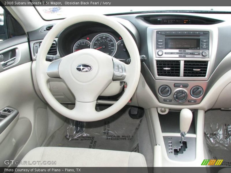 Obsidian Black Pearl / Ivory 2008 Subaru Impreza 2.5i Wagon