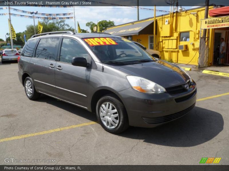 Phantom Gray Pearl / Stone 2005 Toyota Sienna LE