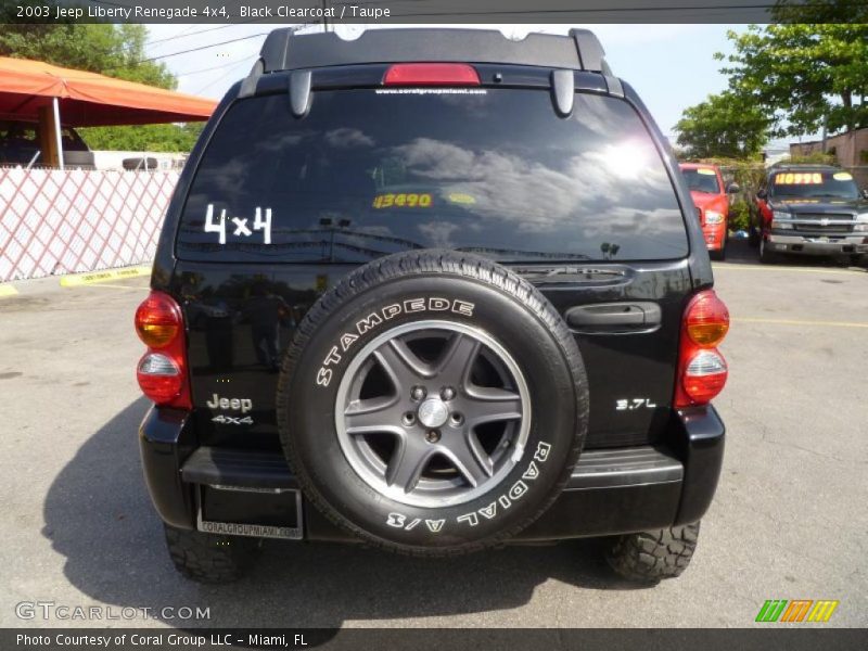 Black Clearcoat / Taupe 2003 Jeep Liberty Renegade 4x4
