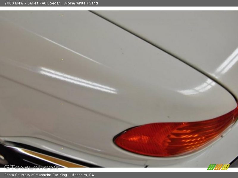 Alpine White / Sand 2000 BMW 7 Series 740iL Sedan
