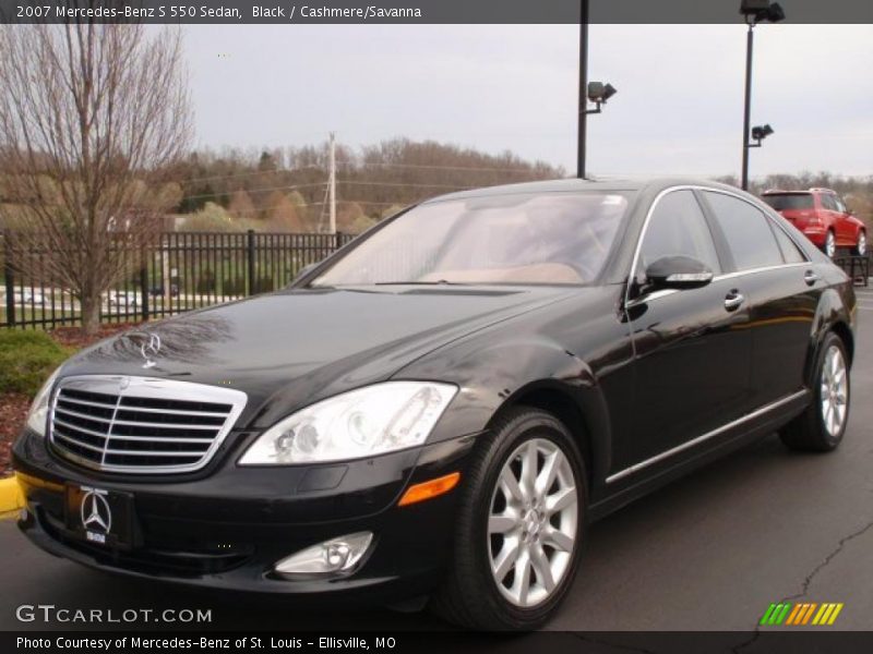 Black / Cashmere/Savanna 2007 Mercedes-Benz S 550 Sedan