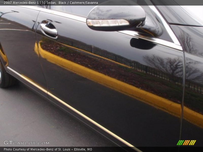 Black / Cashmere/Savanna 2007 Mercedes-Benz S 550 Sedan