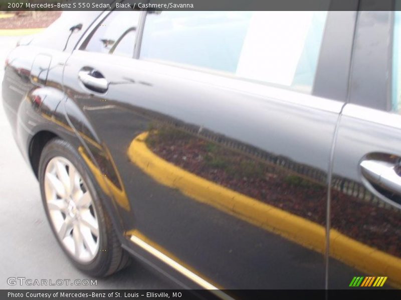 Black / Cashmere/Savanna 2007 Mercedes-Benz S 550 Sedan