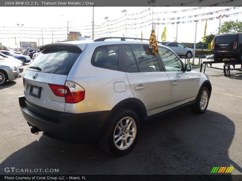 Titanium Silver Metallic / Grey 2004 BMW X3 2.5i