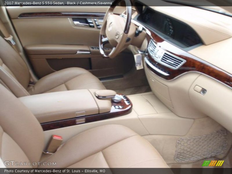 Black / Cashmere/Savanna 2007 Mercedes-Benz S 550 Sedan