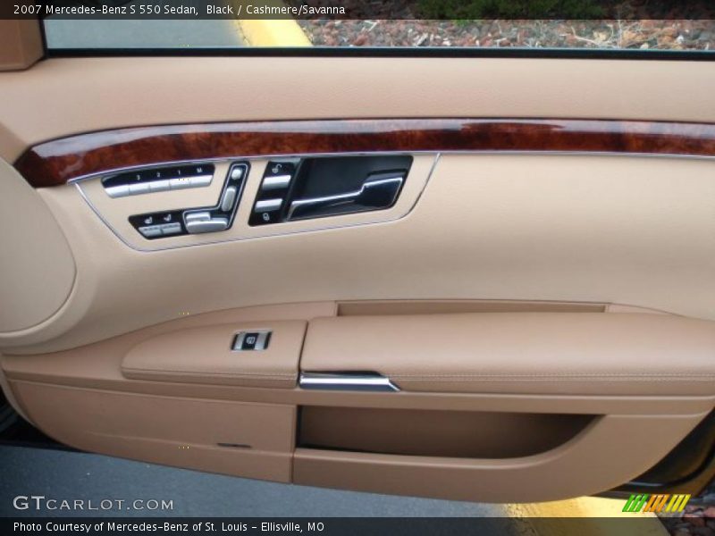 Black / Cashmere/Savanna 2007 Mercedes-Benz S 550 Sedan