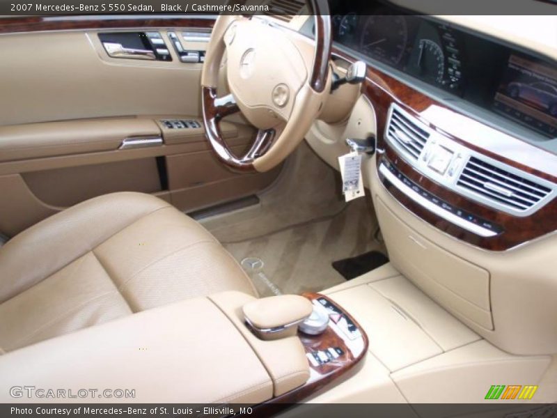 Black / Cashmere/Savanna 2007 Mercedes-Benz S 550 Sedan