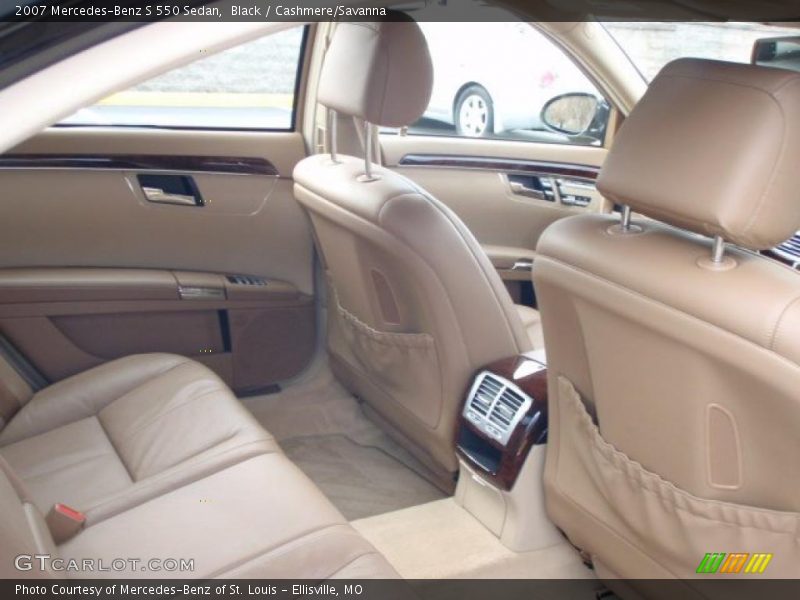 Black / Cashmere/Savanna 2007 Mercedes-Benz S 550 Sedan