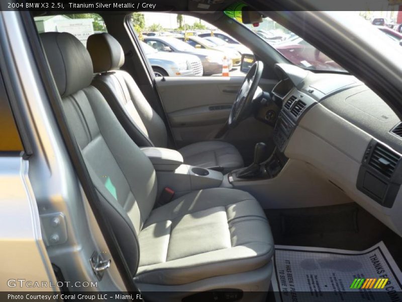 Titanium Silver Metallic / Grey 2004 BMW X3 2.5i