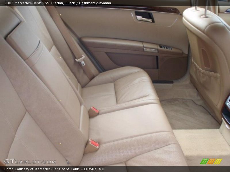 Black / Cashmere/Savanna 2007 Mercedes-Benz S 550 Sedan