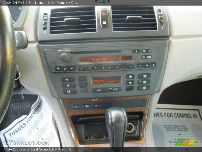 Titanium Silver Metallic / Grey 2004 BMW X3 2.5i