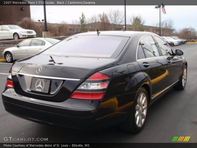 Black / Cashmere/Savanna 2007 Mercedes-Benz S 550 Sedan