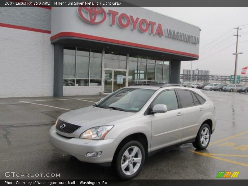 Millennium Silver Metallic / Light Gray 2007 Lexus RX 350 AWD