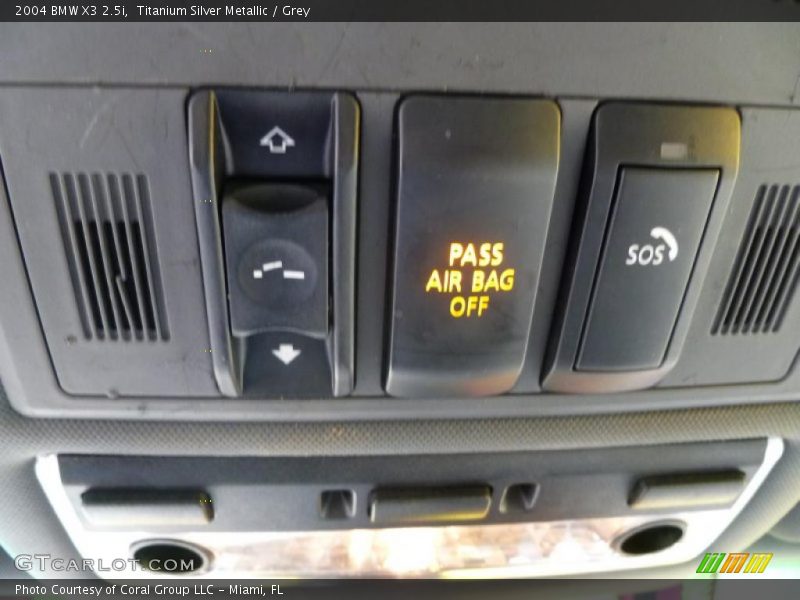 Titanium Silver Metallic / Grey 2004 BMW X3 2.5i