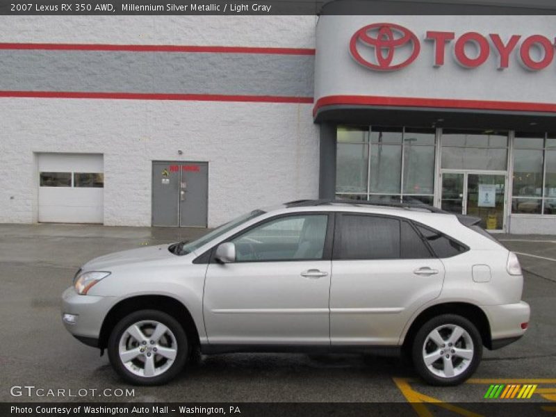 Millennium Silver Metallic / Light Gray 2007 Lexus RX 350 AWD