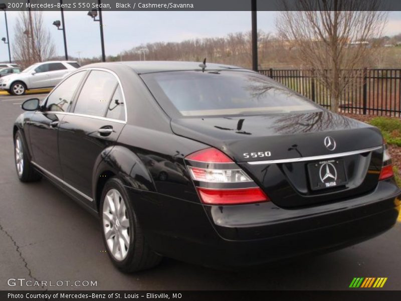Black / Cashmere/Savanna 2007 Mercedes-Benz S 550 Sedan