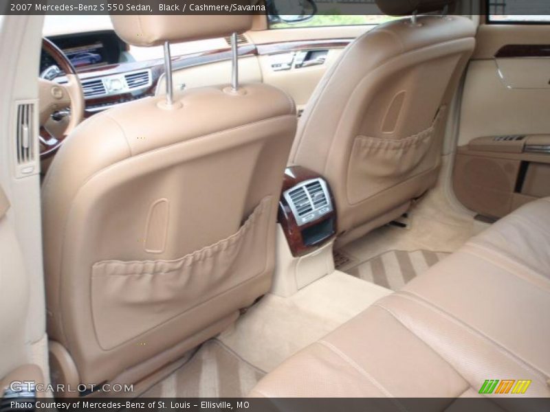 Black / Cashmere/Savanna 2007 Mercedes-Benz S 550 Sedan