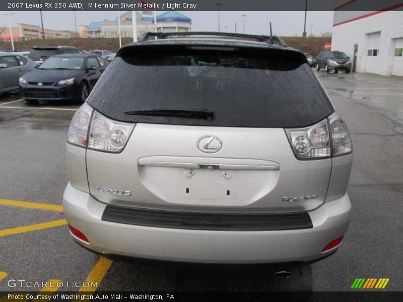Millennium Silver Metallic / Light Gray 2007 Lexus RX 350 AWD