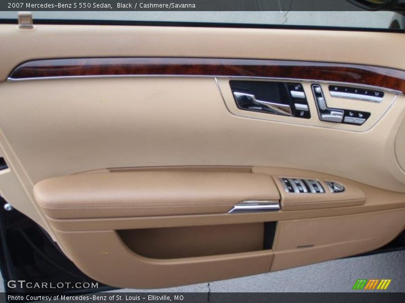 Black / Cashmere/Savanna 2007 Mercedes-Benz S 550 Sedan