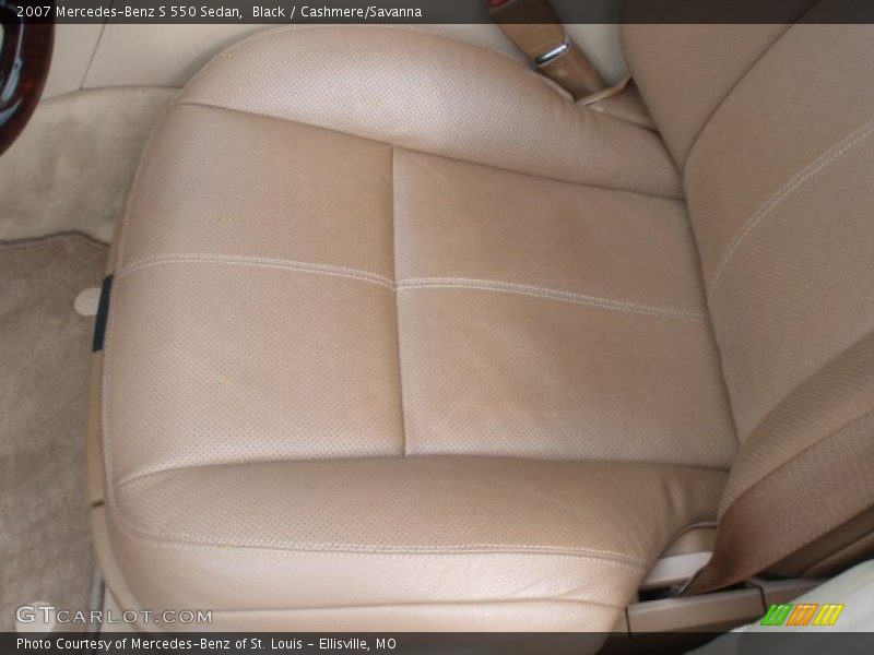 Black / Cashmere/Savanna 2007 Mercedes-Benz S 550 Sedan