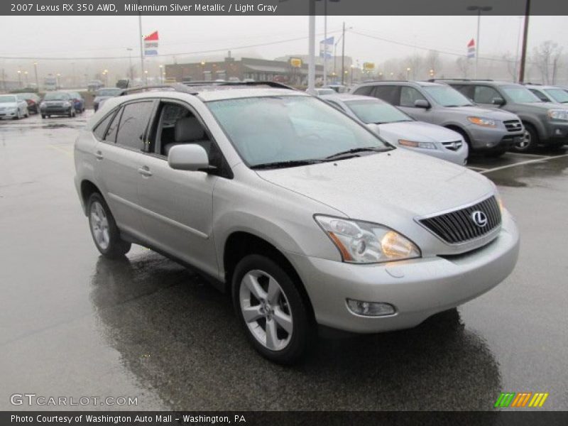 Millennium Silver Metallic / Light Gray 2007 Lexus RX 350 AWD