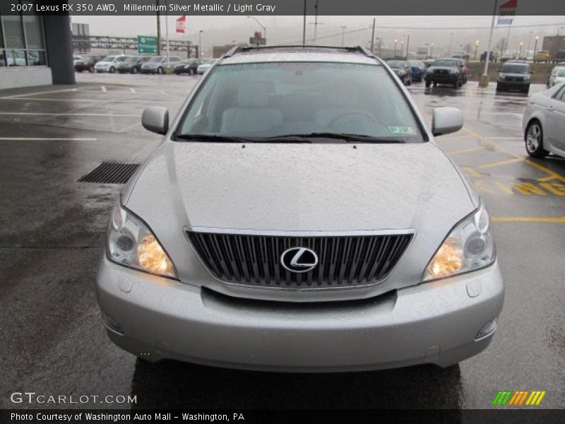Millennium Silver Metallic / Light Gray 2007 Lexus RX 350 AWD
